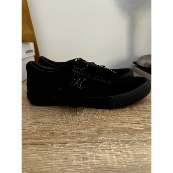 Hurley Men's Arlo Lace Canvas Sneaker Shoes size 9 Black - Picture 2 of 7